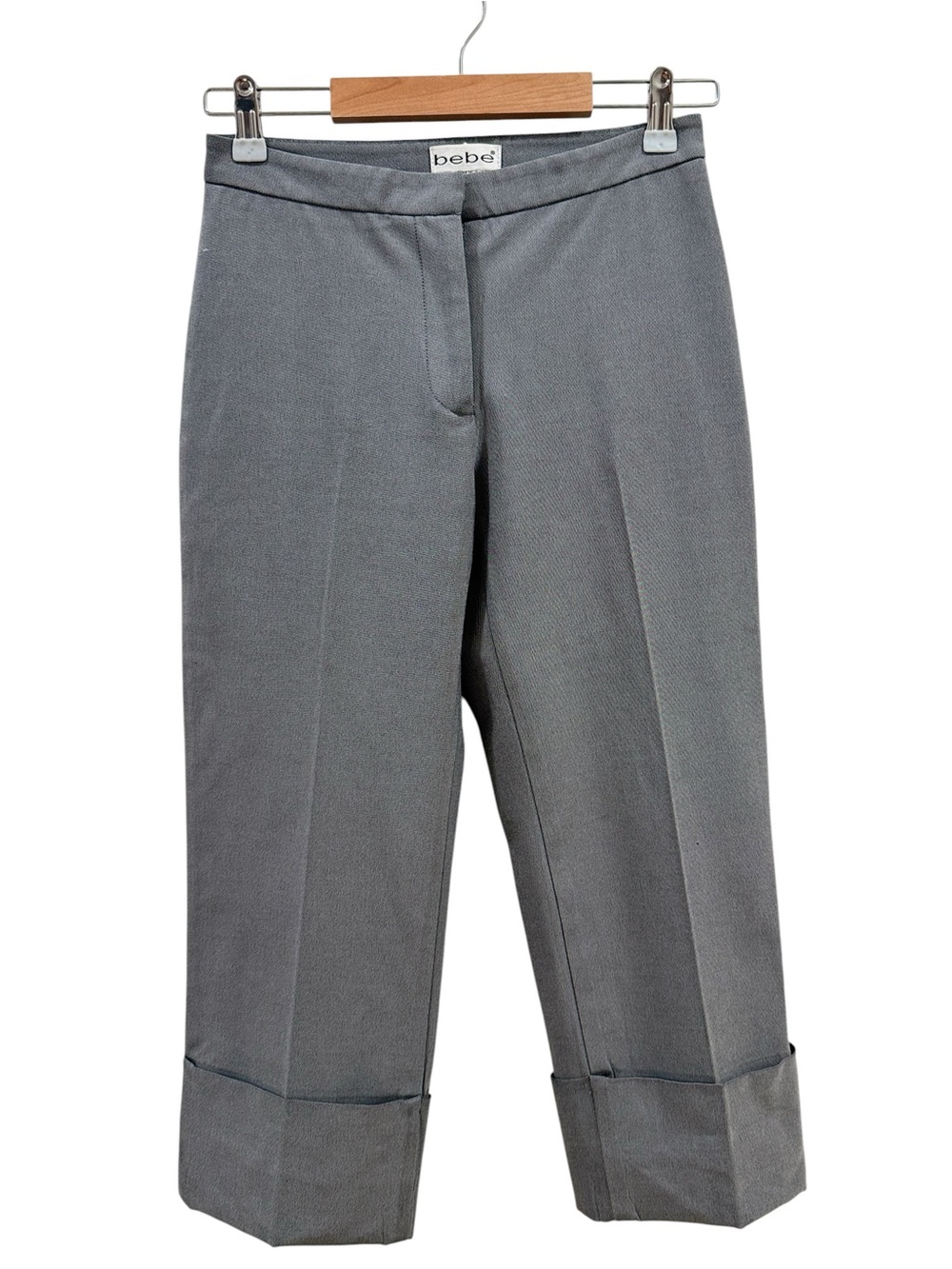 Vintage bebe Gray Capri Cuff Dress Pants